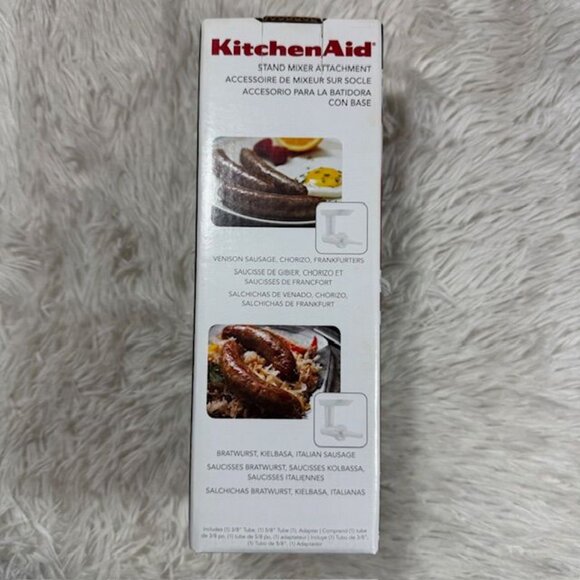 KitchenAid Sausage Stuffer Mixer Attachment + Home Sausage Making Book + Pricker - Picture 4 of 16